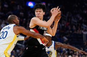  仍需适应！杨瀚森半场出战10分钟1中0得到0分1板1助2失误正负值+3