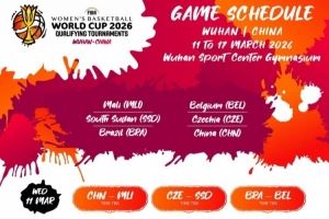  中国女篮世预赛赛程：明年3月11日首战马里 3月12日对阵比利时